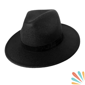Men's Fedora Hat – Sacred Geometry Wide-Brim Wool Hat