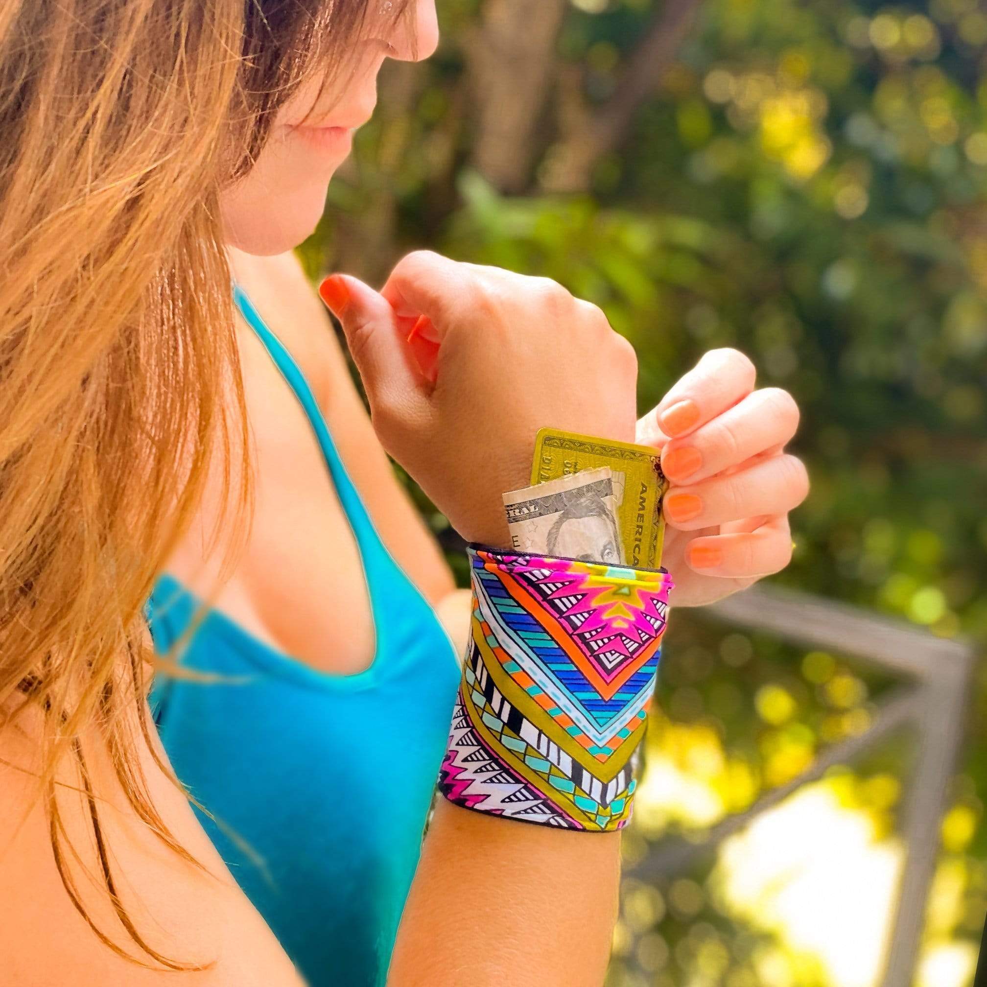 Wrist Band Waterproof Wrist Wallet Multipurpose Wrist Wallet