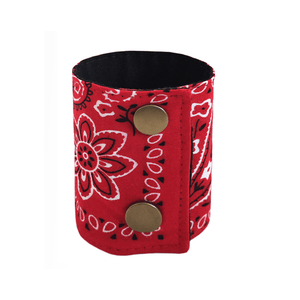 Wristband Key Holder - Red Bandana Bracelet Wallet | By SoFree