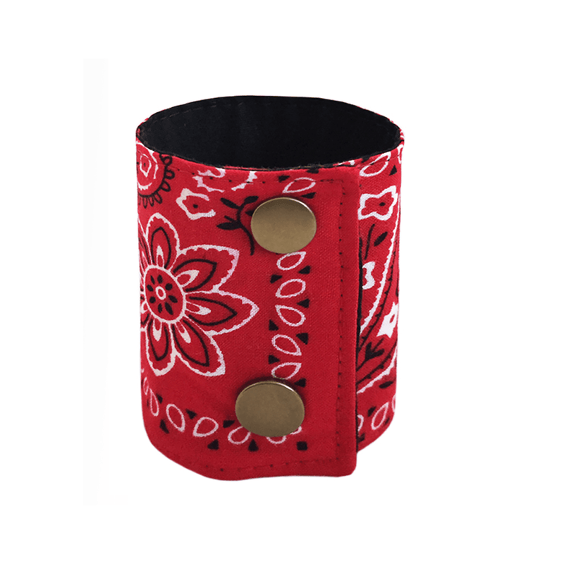 Wristband Key Holder - Red Bandana Bracelet Wallet | By SoFree