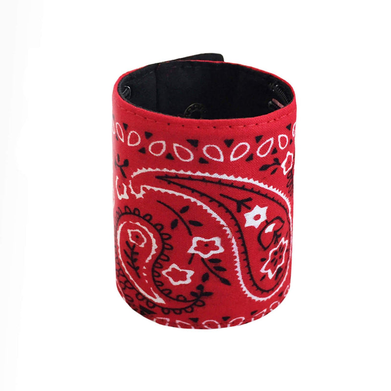 Wristband Key Holder - Red Bandana Bracelet Wallet | By SoFree