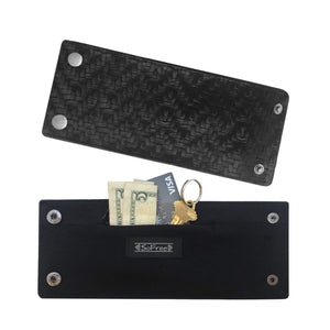 Vegan Leather Wallet - Black Wrist Wallet | SoFree Creations