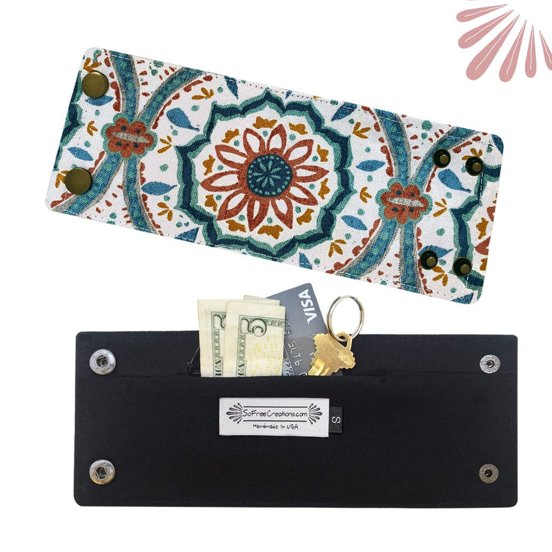 Boho Wallet - Wrist Card Holder | By SoFree Creations