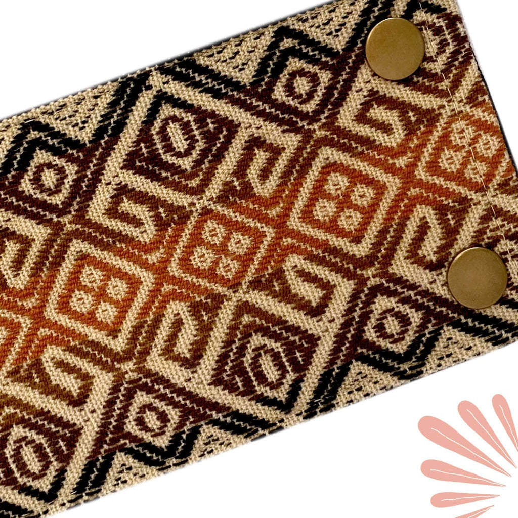 Peruvian Bracelet - Wearable Wallet with Shipibo Geometry by SoFree Creations