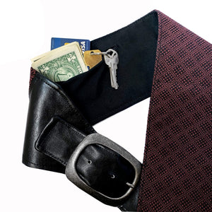 Buy Online High Quality, Beautiful and Stylish Purple Wide Travel Belt - SoFree Creations