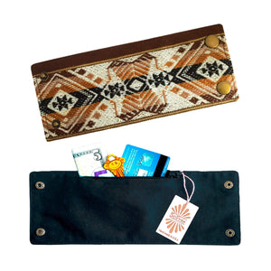 Buy Online High Quality, Beautiful and Stylish Dark Browns Ethnic Peruvian Wrist Wallet - SoFree Creations