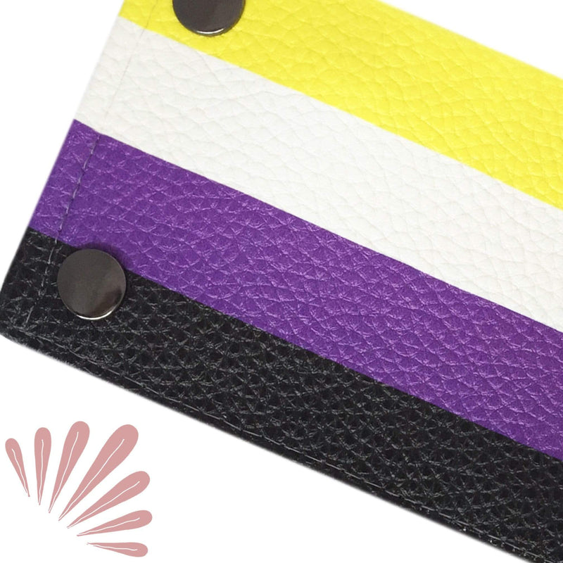 Buy Online High Quality, Beautiful and Stylish Non Binary Flag Wrist Wallet - SoFree Creations