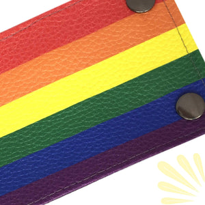 Buy Online High Quality, Beautiful and Stylish Rainbow Gay Pride Flag Wrist Wallet - SoFree Creations