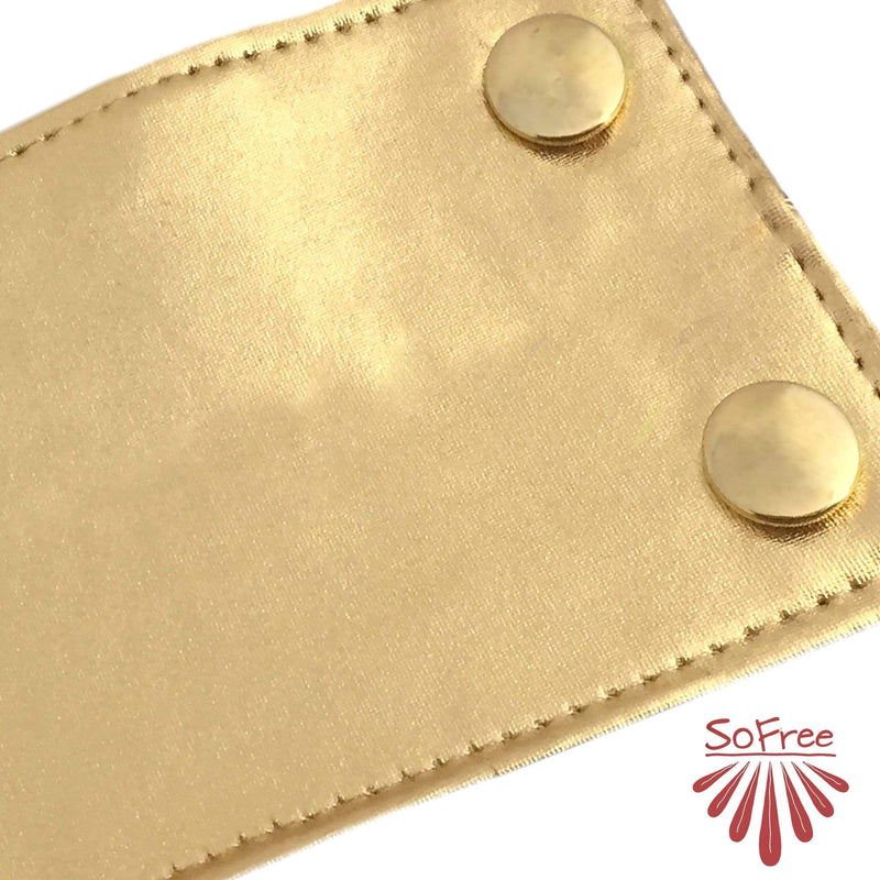 SoFree Creations Wrist Wallet Golden Cuff Wrist Pouch Wallet