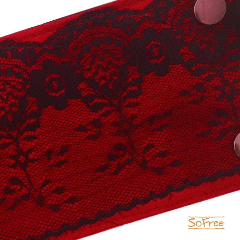 SoFree Creations Wrist Wallet Lace over Vegan Suede Wrist Wallet | Multiple Colors