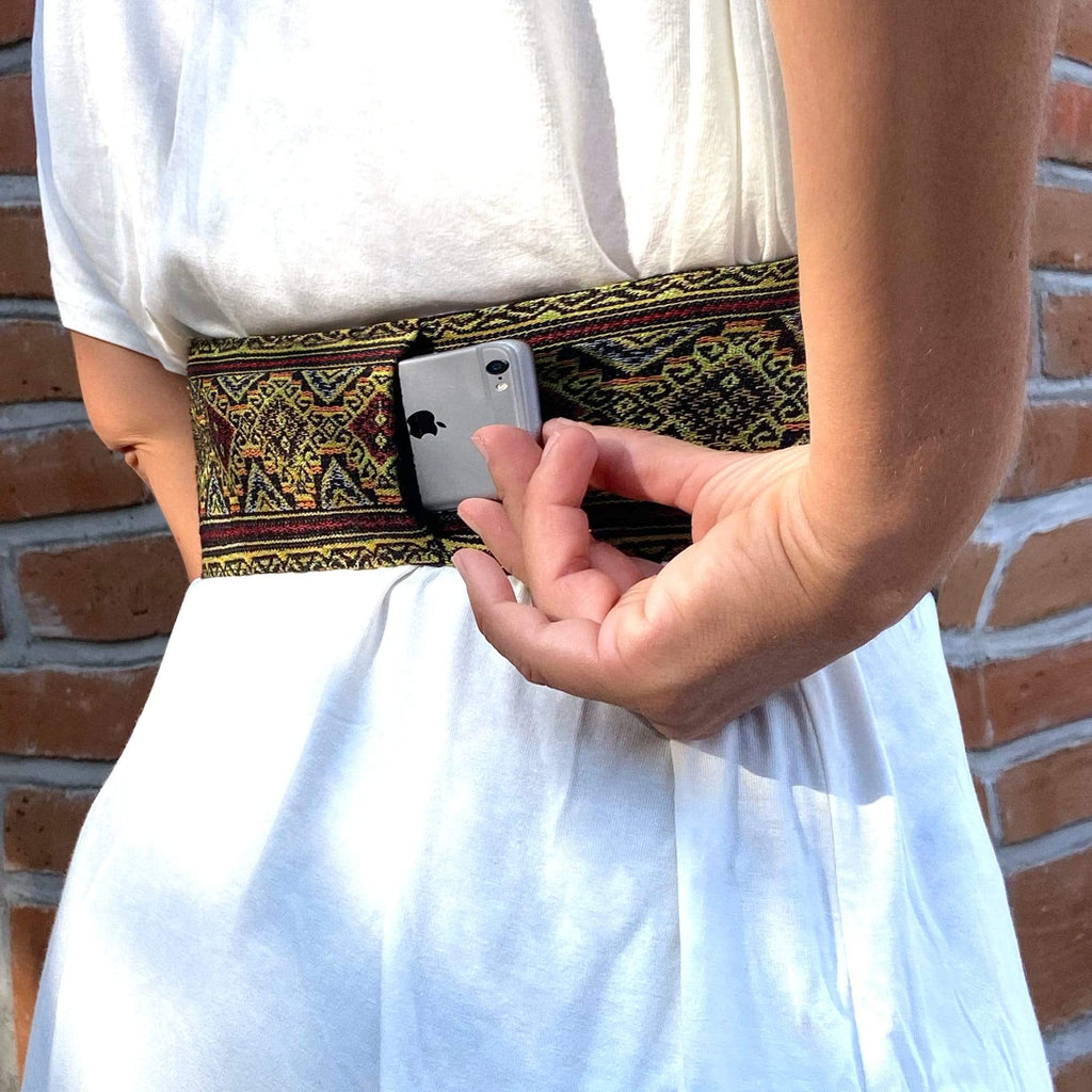 SoFree Creations Belt Travel Fanny Pack -  Wide Belt with Hidden Pockets HBTBELT6-XS