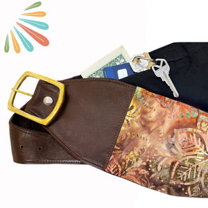 SoFree Creations Belt Travel Money Bag - Hippie Belt with Secret Pockets HB6BELT-XS