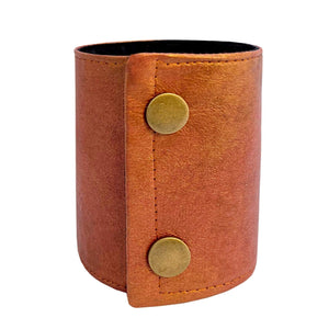 Vegan Leather Cuff Bracelet - Faux Leather Wallet | By SoFree