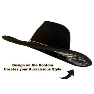 SoFree Creations | Wrist Wallets and Belt Wallets Hats Black Fedora Hat | Music Festival Hat