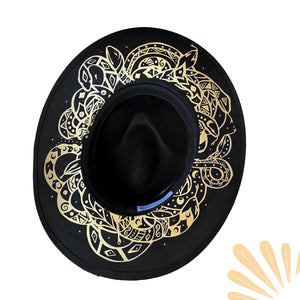 SoFree Creations | Wrist Wallets and Belt Wallets fedora hat Medusa Hat | Black or Tan Fedora Hat HFMGM-BCC