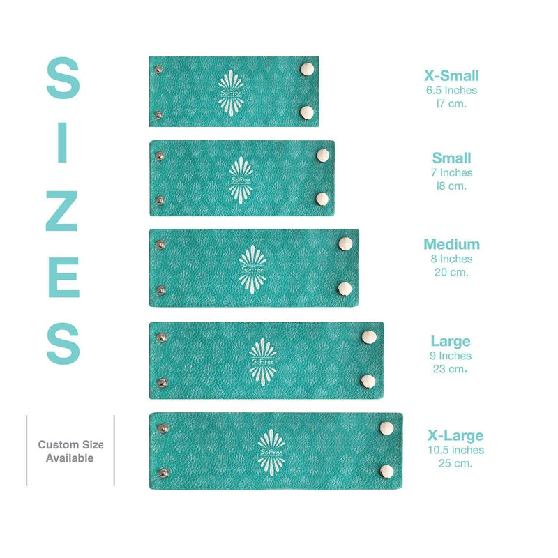 Size chart for Wrist Wallet - SoFree Creations
